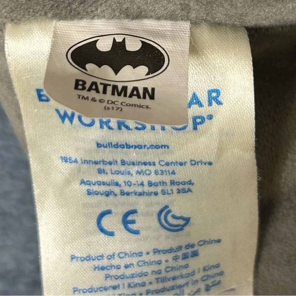Build-A-Bear Batman Plush Bear‎ 2017 17in